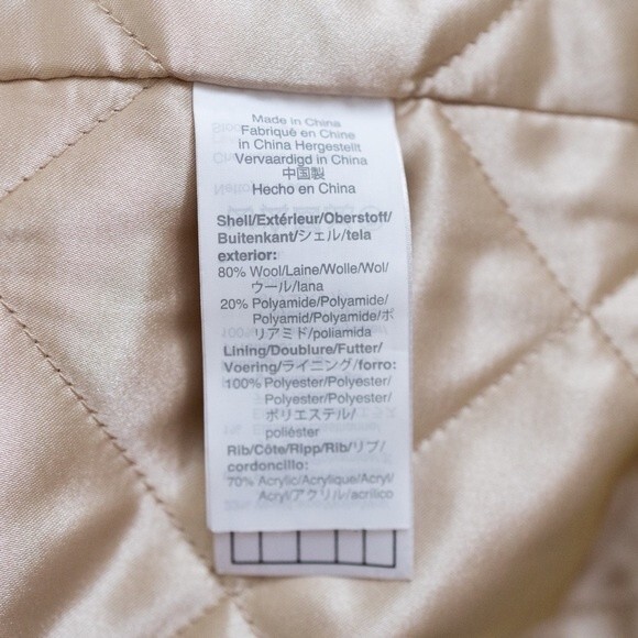 J. Crew Stadium Cloth Wool Cocoon Coat Citron Yellow Size 4 - Picture 11 of 11